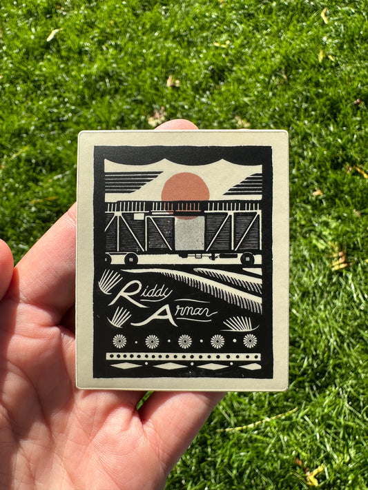 Boxcar sticker